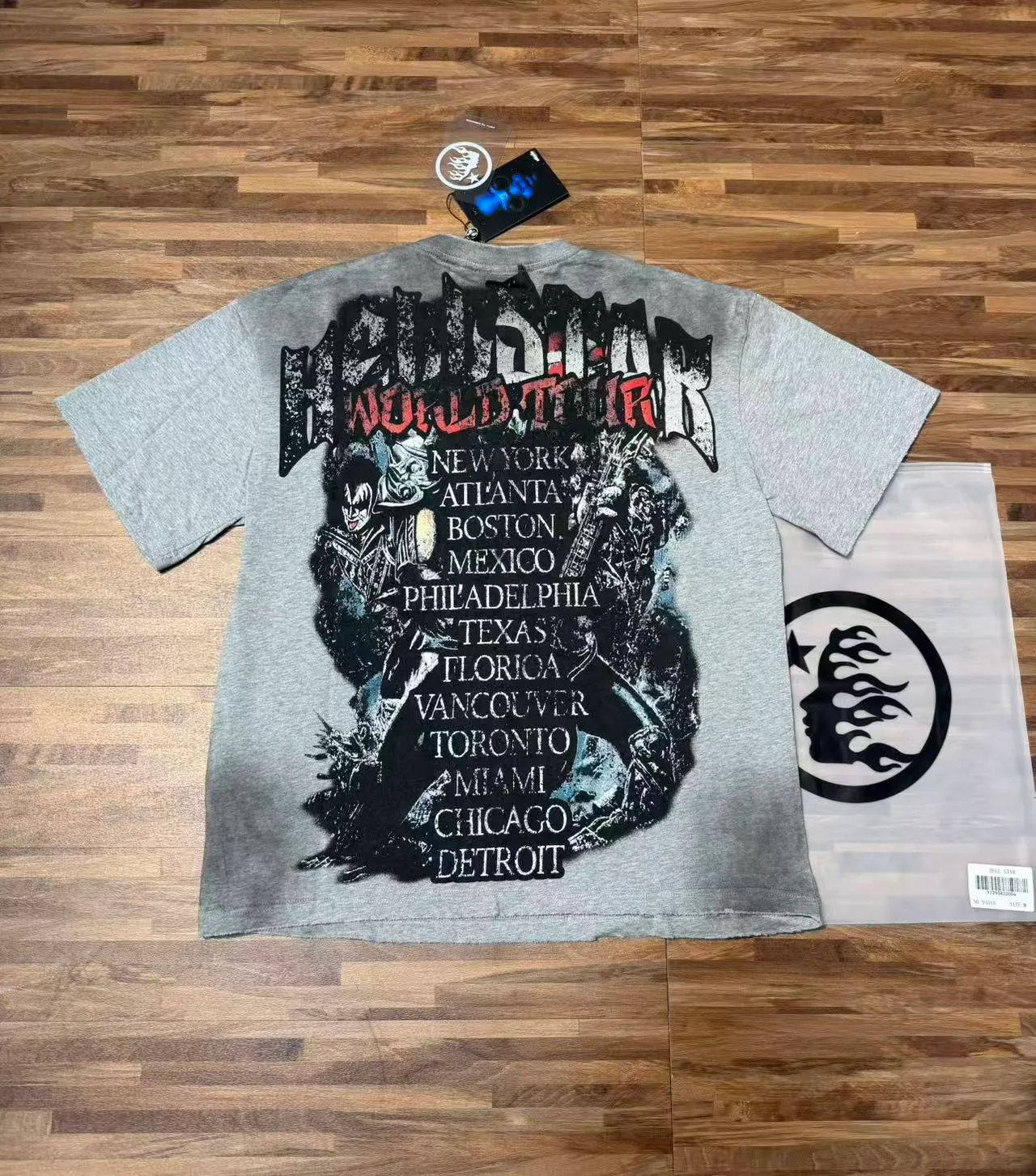 9301 Gray/ Black P 67 Hellstar/ （In Stock ） ： + + T （fabric):32 250 Sizes（size）：S-M- L- X L （colour）： Gray/ Black 👉